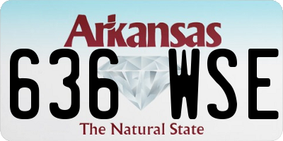 AR license plate 636WSE