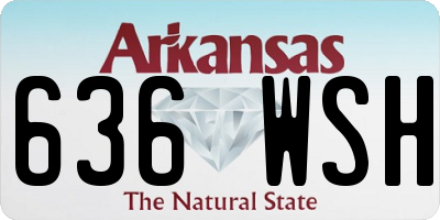 AR license plate 636WSH