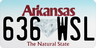 AR license plate 636WSL