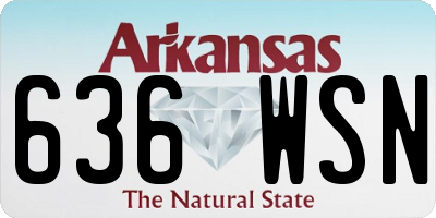 AR license plate 636WSN