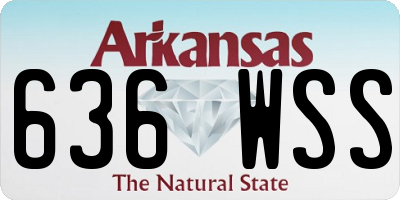 AR license plate 636WSS
