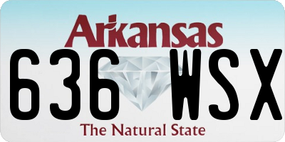 AR license plate 636WSX