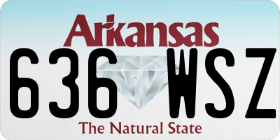 AR license plate 636WSZ