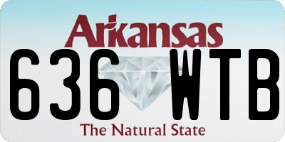 AR license plate 636WTB