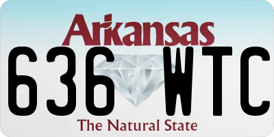 AR license plate 636WTC