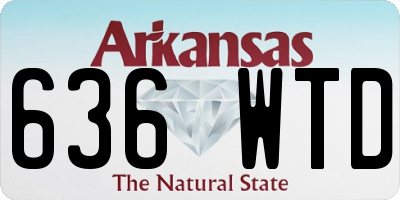 AR license plate 636WTD