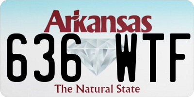 AR license plate 636WTF
