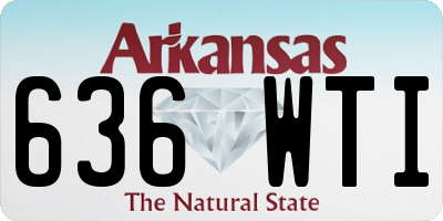 AR license plate 636WTI