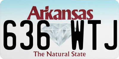 AR license plate 636WTJ