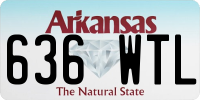AR license plate 636WTL