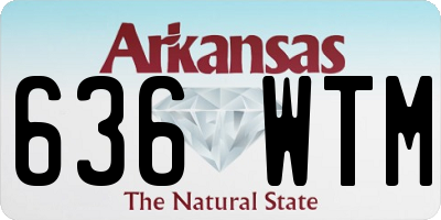 AR license plate 636WTM