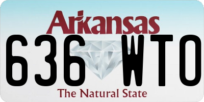 AR license plate 636WTO