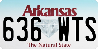 AR license plate 636WTS