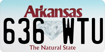AR license plate 636WTU