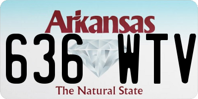 AR license plate 636WTV