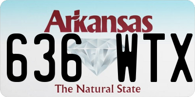 AR license plate 636WTX