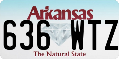 AR license plate 636WTZ