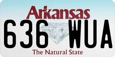AR license plate 636WUA