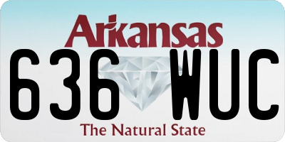 AR license plate 636WUC