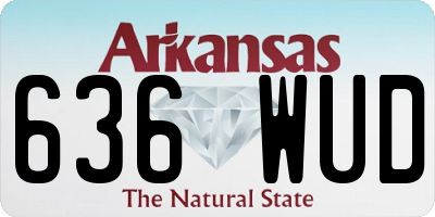AR license plate 636WUD