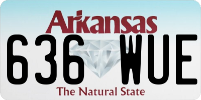 AR license plate 636WUE