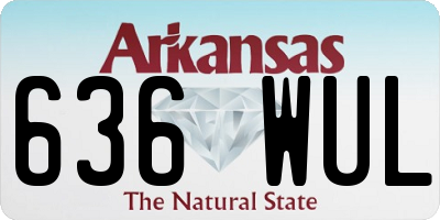 AR license plate 636WUL