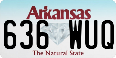AR license plate 636WUQ