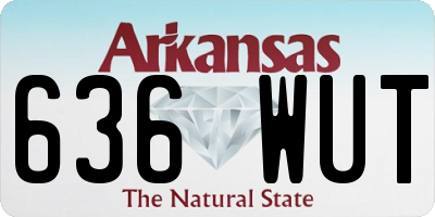 AR license plate 636WUT