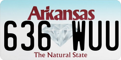 AR license plate 636WUU