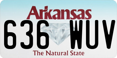 AR license plate 636WUV