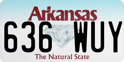 AR license plate 636WUY