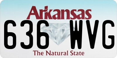 AR license plate 636WVG