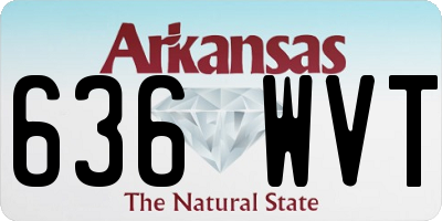AR license plate 636WVT