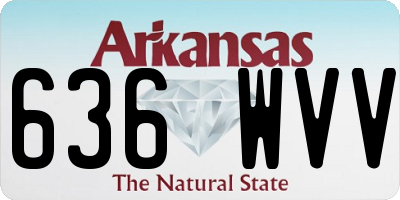 AR license plate 636WVV