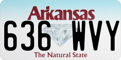 AR license plate 636WVY