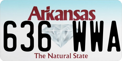 AR license plate 636WWA