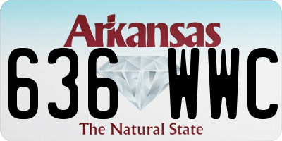 AR license plate 636WWC