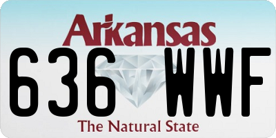 AR license plate 636WWF