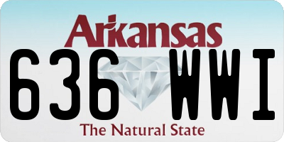 AR license plate 636WWI