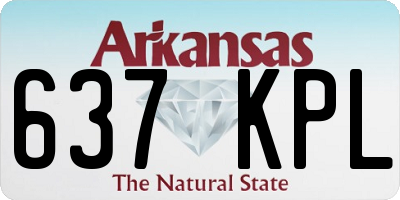 AR license plate 637KPL