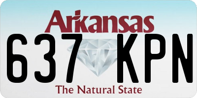 AR license plate 637KPN