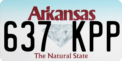 AR license plate 637KPP