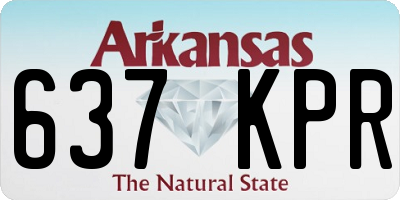 AR license plate 637KPR