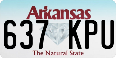 AR license plate 637KPU