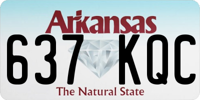AR license plate 637KQC