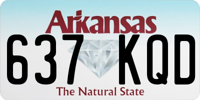 AR license plate 637KQD