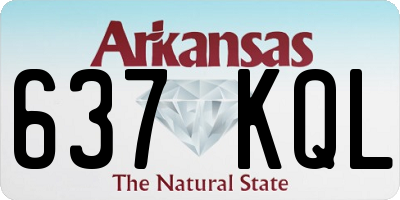 AR license plate 637KQL