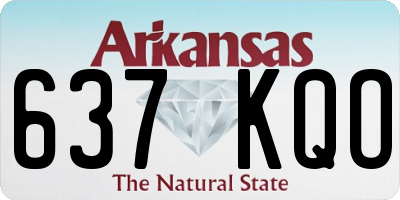 AR license plate 637KQO