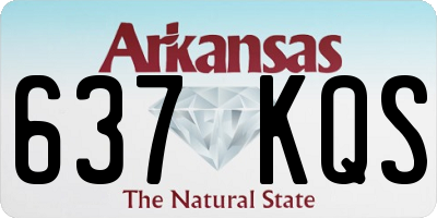 AR license plate 637KQS