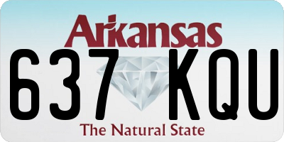AR license plate 637KQU